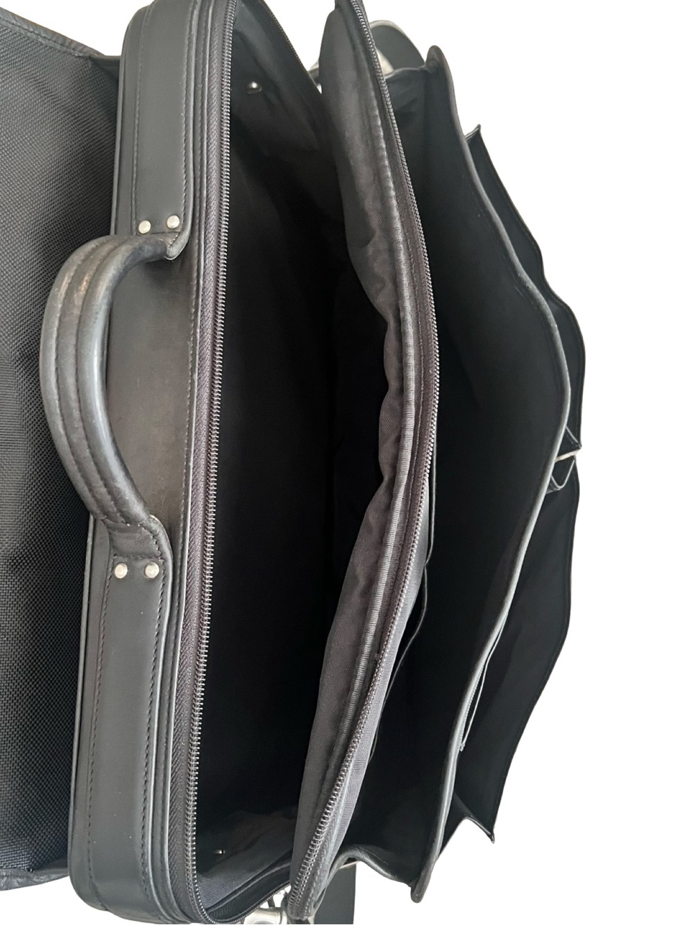 Coach Organizer Brief - Y2K Vintage Black Leather Briefcase - Picture 14 of 16